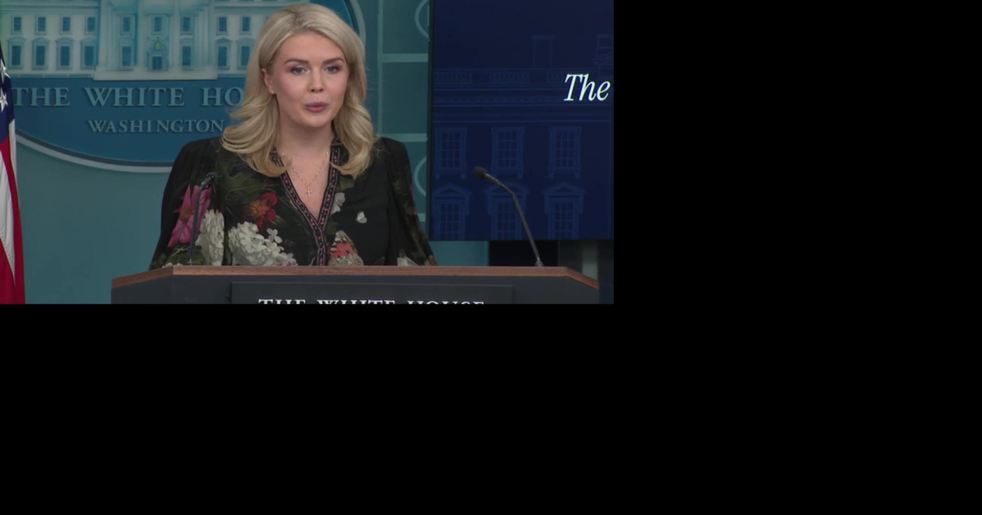 RAW: DC: WH PRESS BRFG/LEAVITT-TRUMP MRI