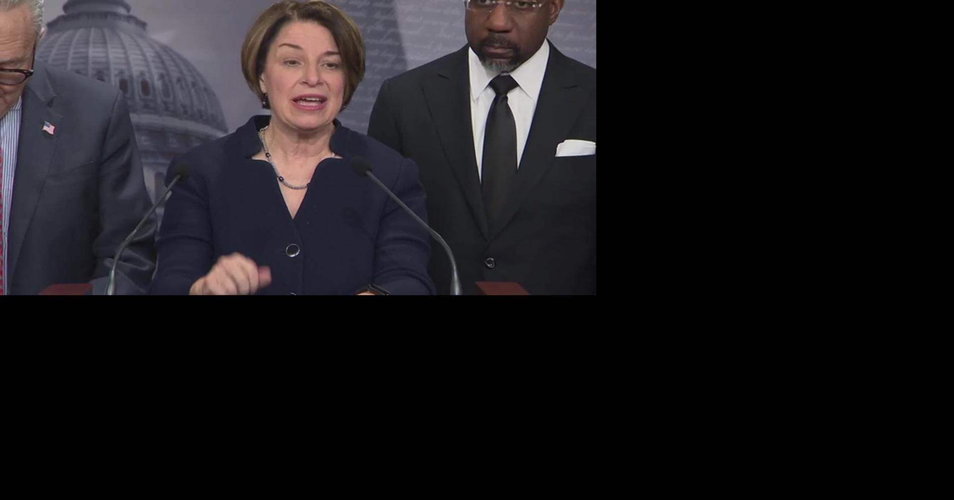 RAW: DC: SEN KLOBUCHAR: AMERICANS WANT US TO WORK TOGETHER