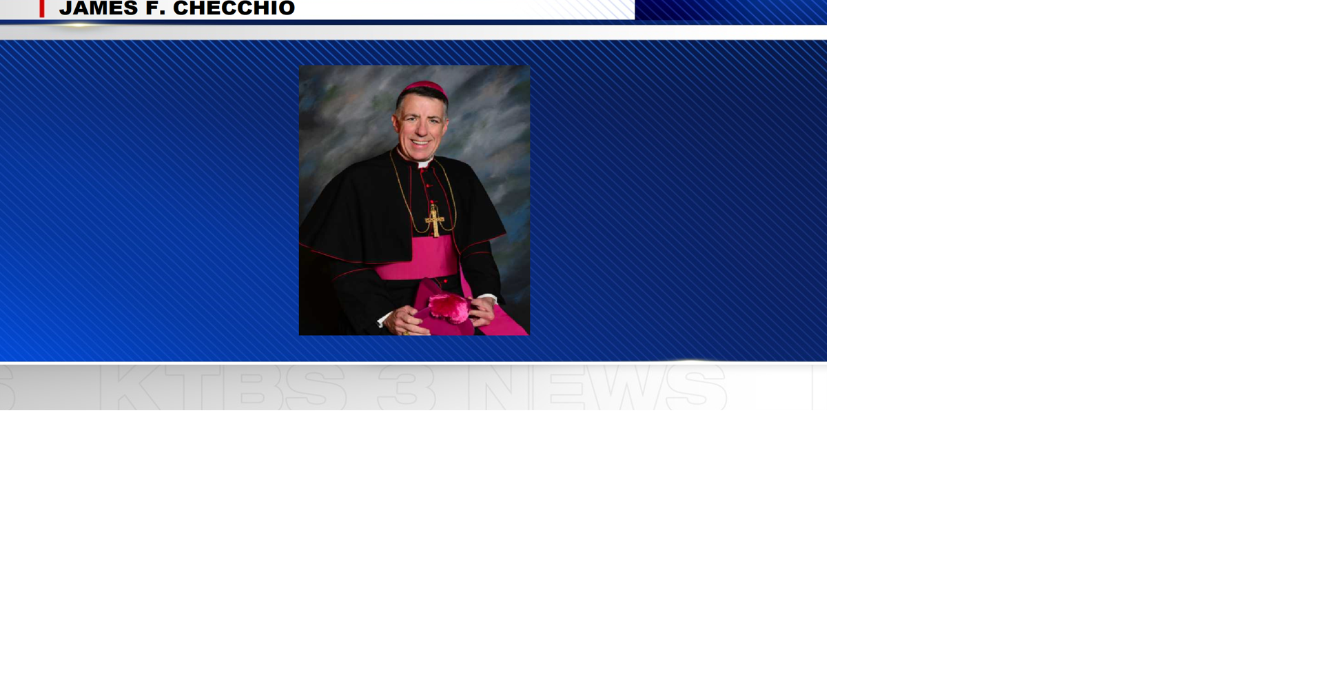 James F. Checchio named 15th Archbishop of New Orleans
