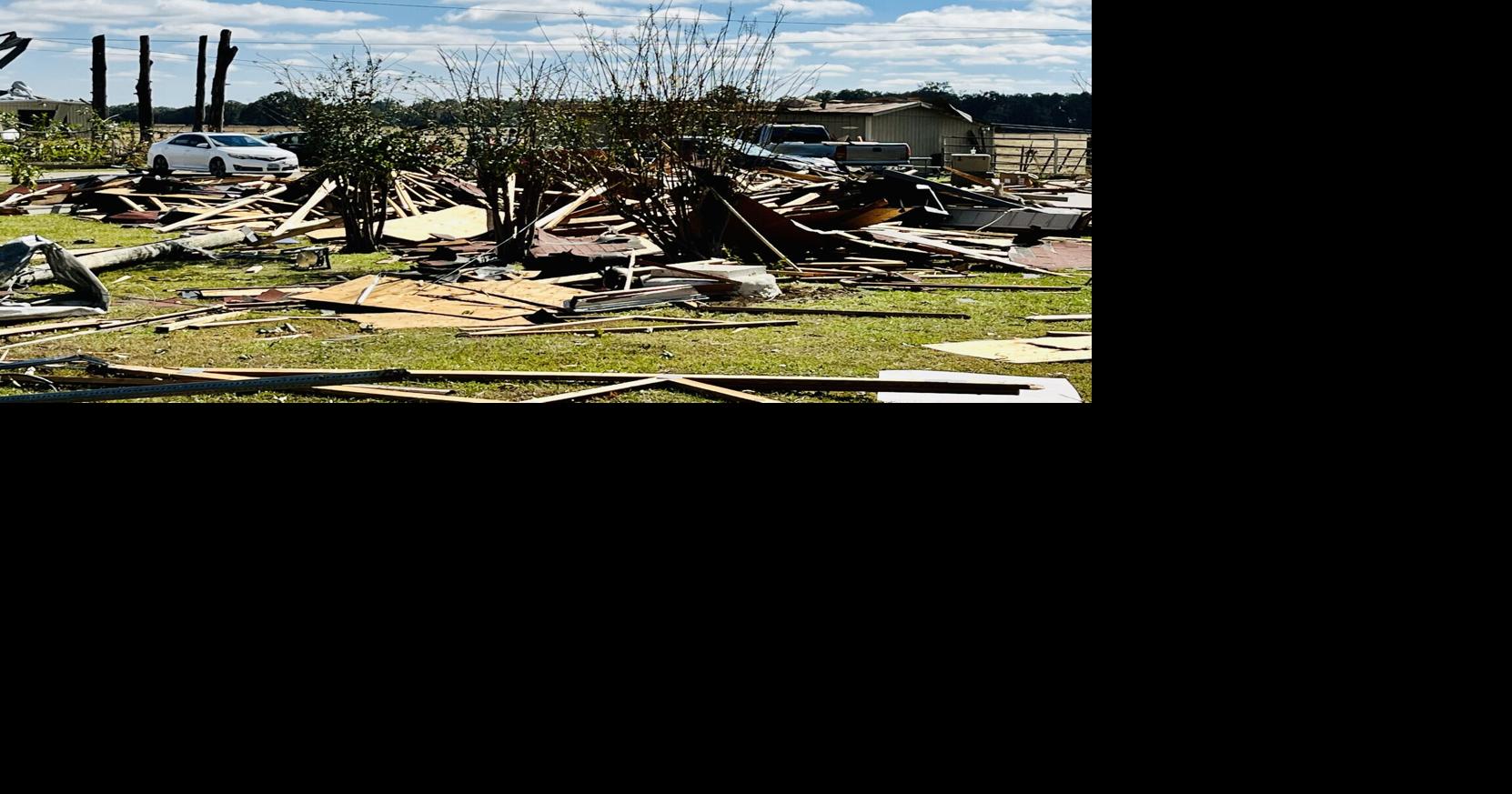 Tornado in New Boston, Texas takes its toll on property but not in