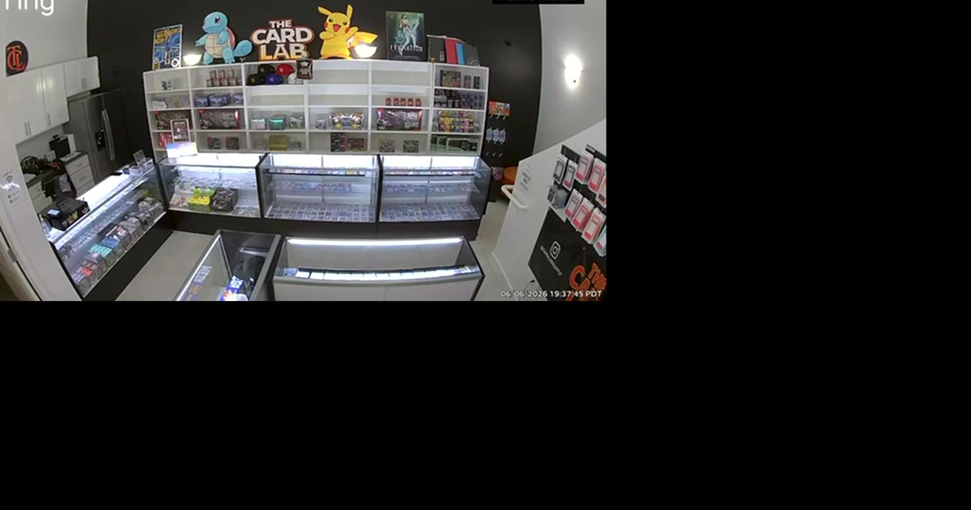 RAW: CA: 31-SECOND POKEMON CARD HEIST CAUGHT ON CAMERA