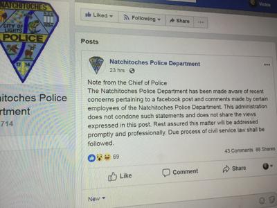 Update 2 Natchitoches Police Officers Fired Following Facebook Post Investigation News Ktbs Com