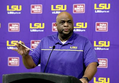 Brad Davis is 'so proud' to be LSU's first Black head football coach, even  if for one day | In Case You Missed It 