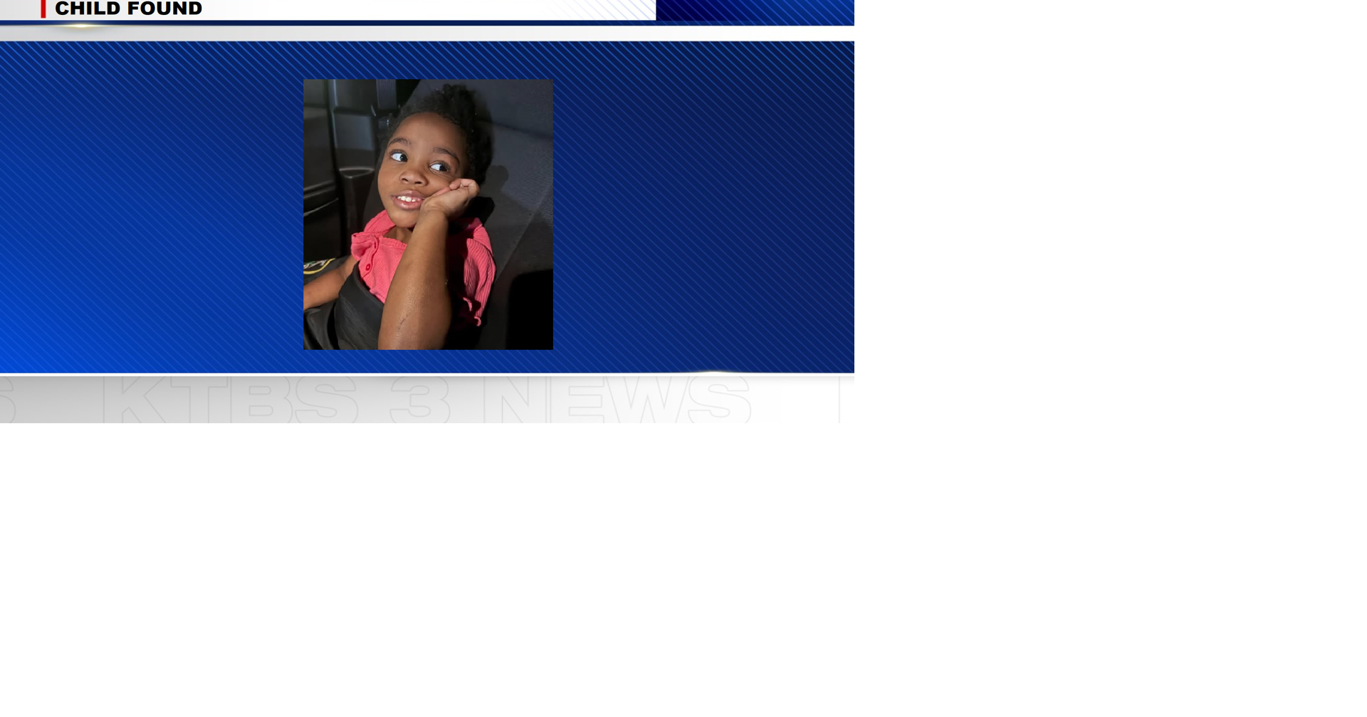 Young girl found overnight reunited with family in Shreveport | News ...
