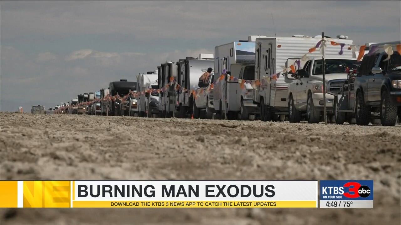 Burning Man Revelers Begin Exodus After Flooding Left Tens Of Thousands ...