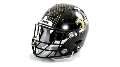 Saints will debut all-black helmet this season