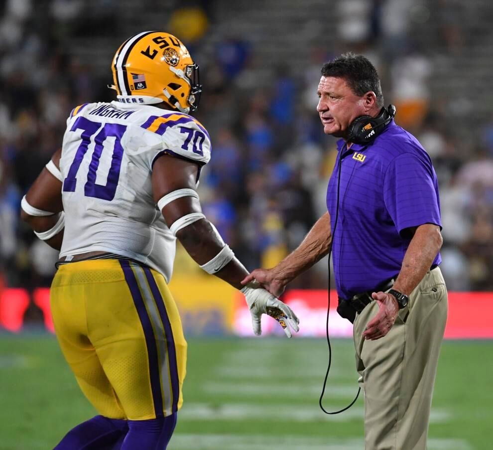 What Ed Orgeron identified as problems against UCLA and how LSU's coaches  plan to fix them | In Case You Missed It 