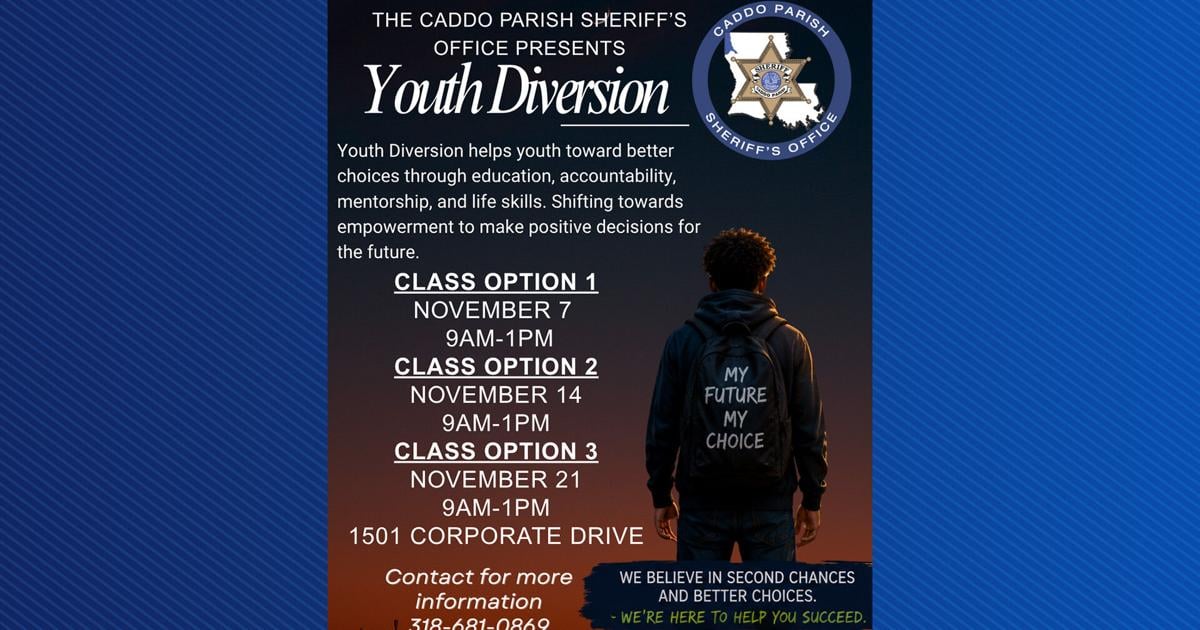 Ktbs.com Caddo Parish Sheriff's Office offers free youth diversion program for ...