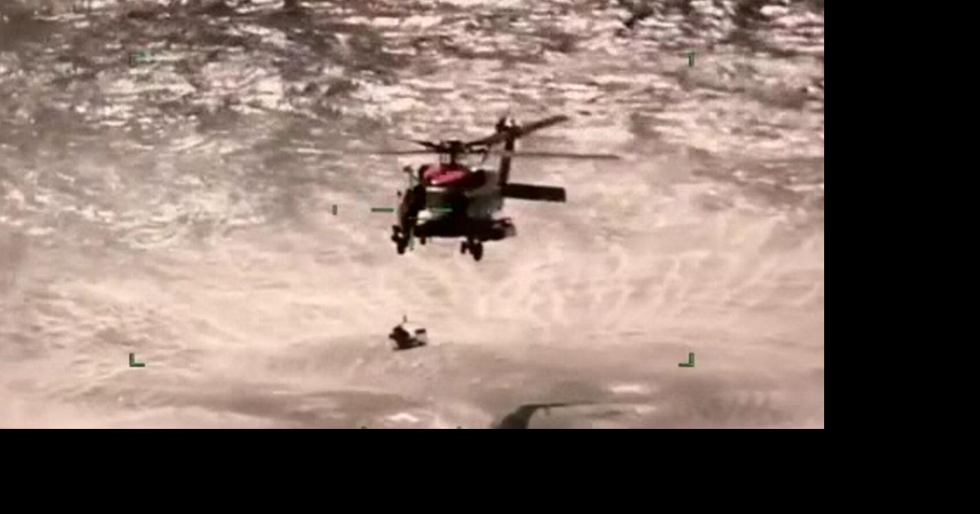 Watch Missing Boaters Rescued After Apparent Shark Attack Off