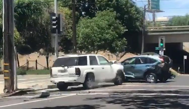 California Man Arrested After Ramming Car Several Times In Road Rage Attack National 