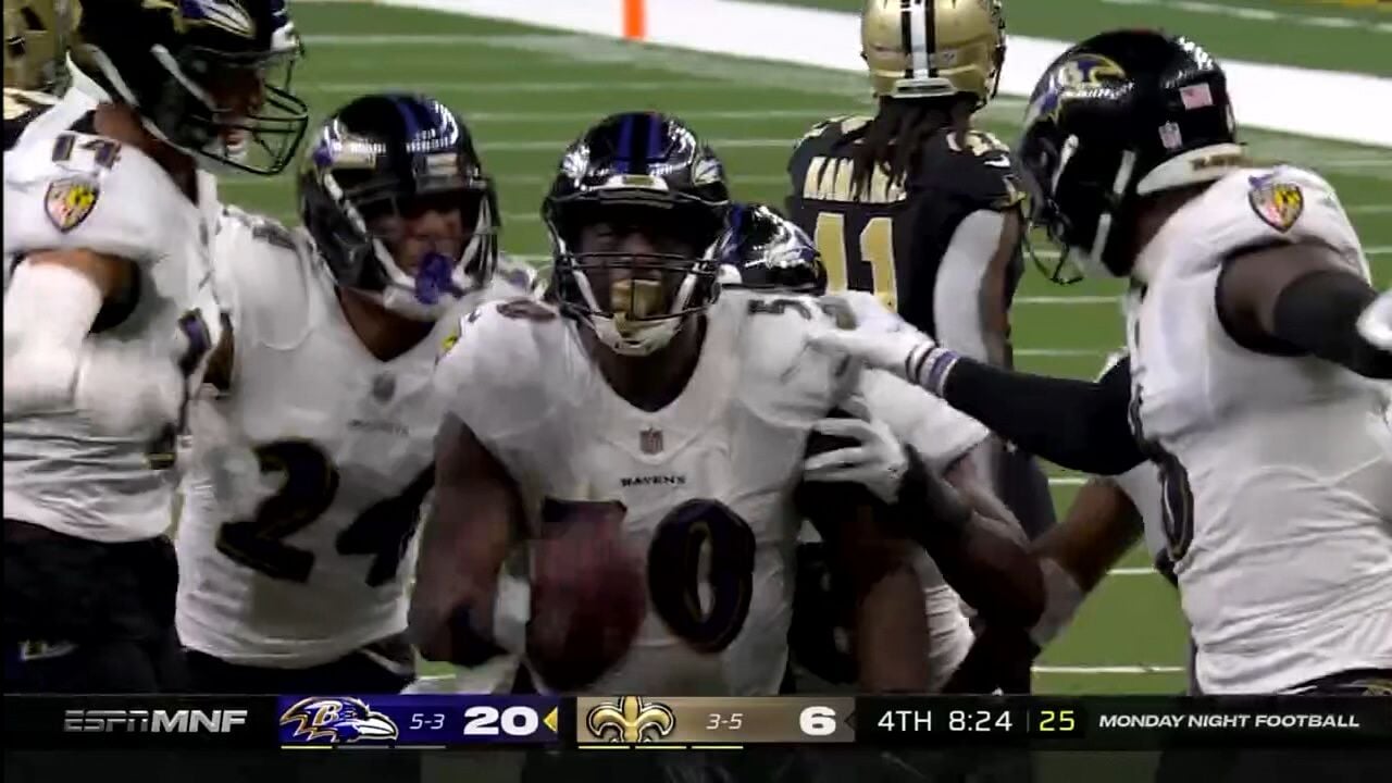 MNF: Ravens vs. Saints: Final score, play-by-play and full highlights
