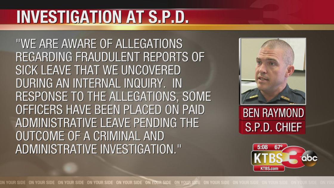 Spd Officers Investigated For Fraudulent Sick Leave Forms News