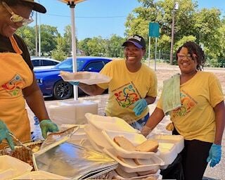 Caring Compassionate Hearts and Helping Hands bless others with Labor Day of Love Lunch