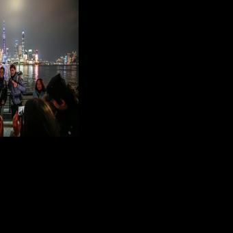 Shanghai residents welcomed Loic Voisot and Benjamin Humblot at the end of their epic walk from France