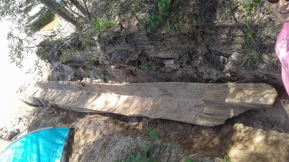 prehistoric indian canoe unearthed along red river news