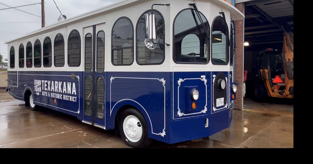 Texarkana Arts & Historic District welcomes vintage trolley bus to downtown
