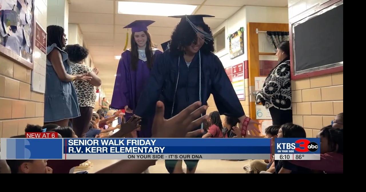 Bossier Parish seniors return to R.V. Kerr Elementary for final walk ...