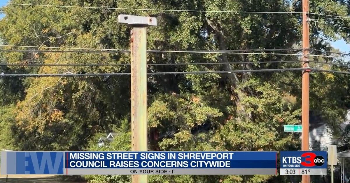 Ktbs.com Missing street signs cause confusion in Shreveport amid public works ...