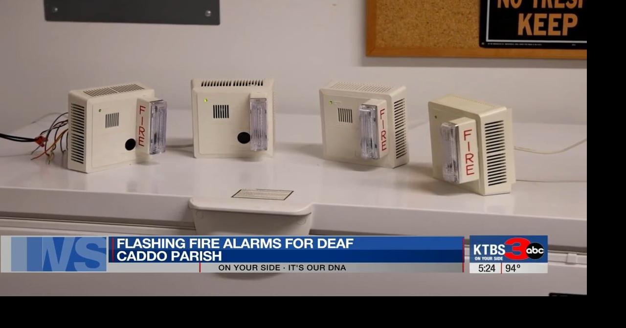 Caddo Parish grant provides flashing fire alarms for deaf residents