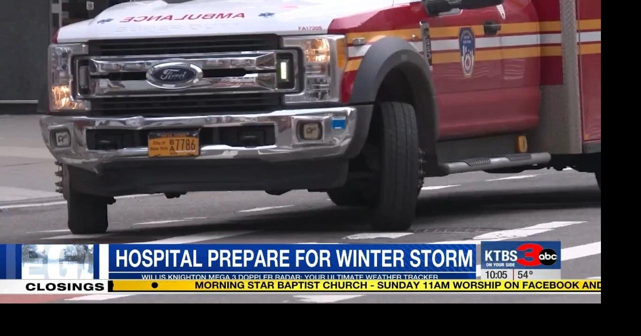 Hospitals prepare for weather