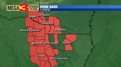 Burn Bans as of Thursday 8/11/2022