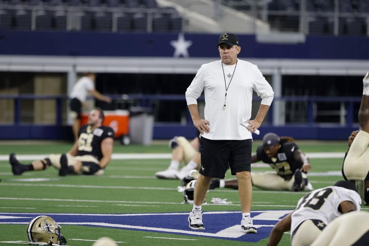 Displaced by Hurricane Ida, Saints set up shop at Cowboys stadium