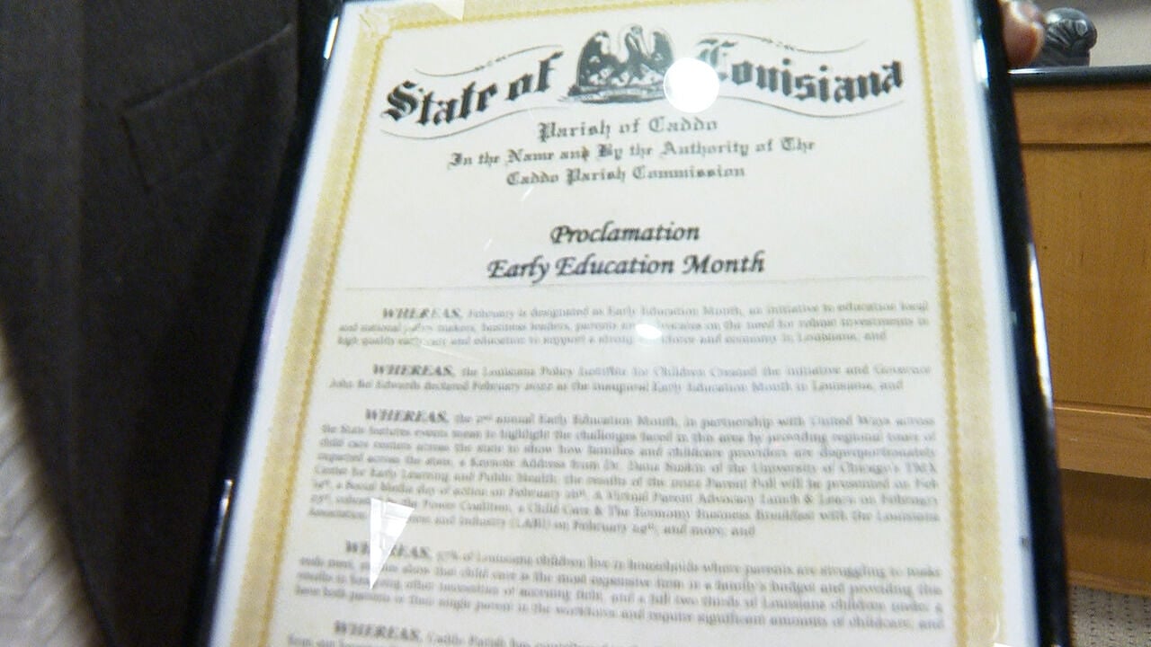 Second Annual Early Education Month Declared By Caddo Commission ...