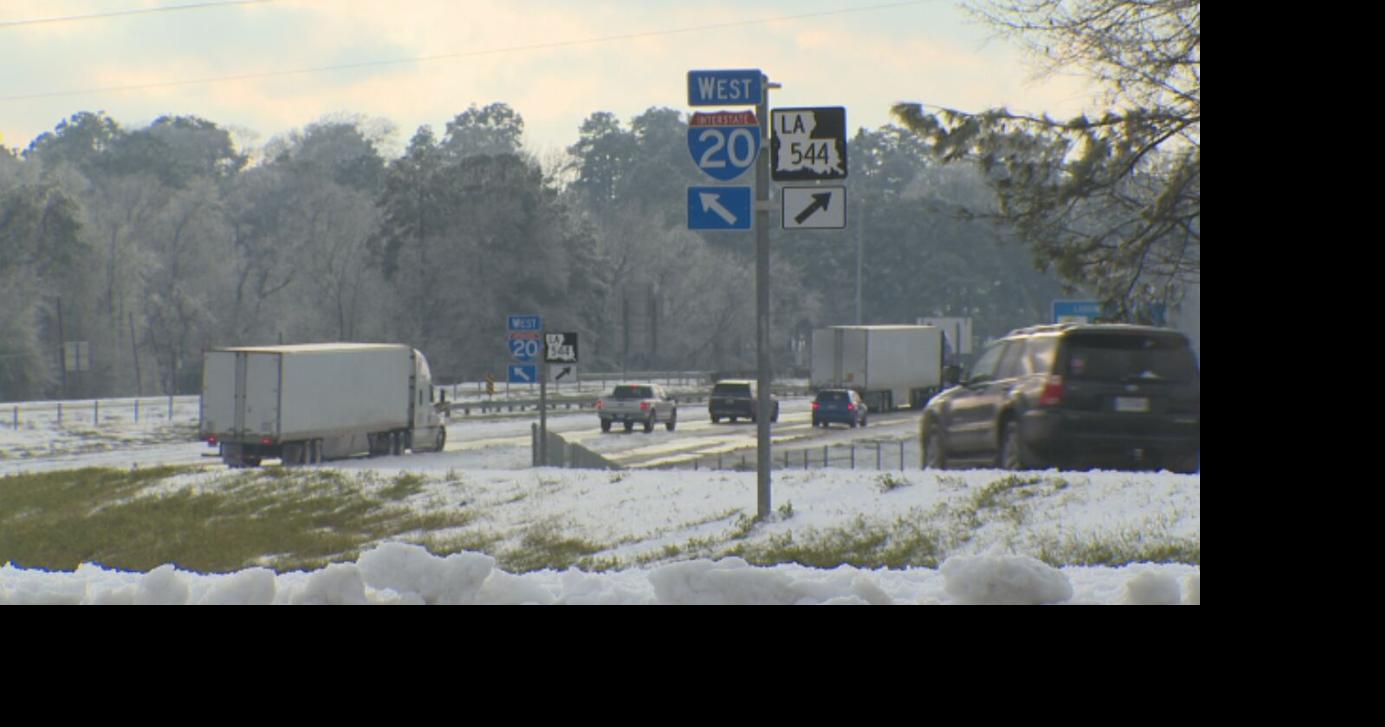 I-20 west reopens in Ruston but troopers warn of icy roads overnight ...