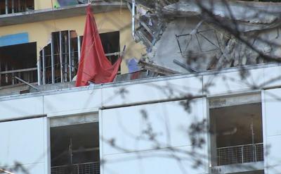 Tarp Falls From Collapsed Hard Rock Hotel Reveals Body