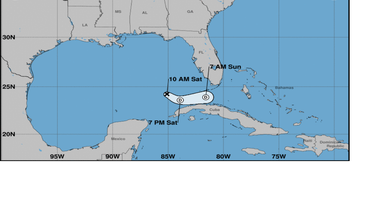 Tropical Storm Arlene back down to a depression, National Hurricane