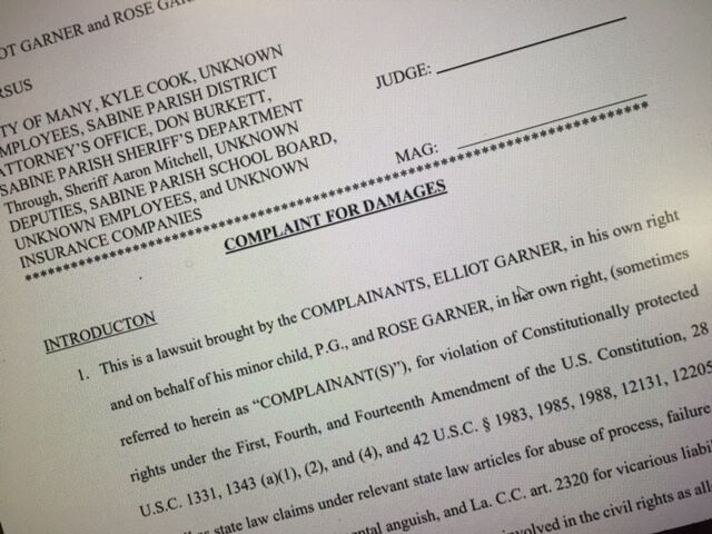 Federal lawsuit filed in connection with alleged sexual assault of Many High student - Vimarsana News