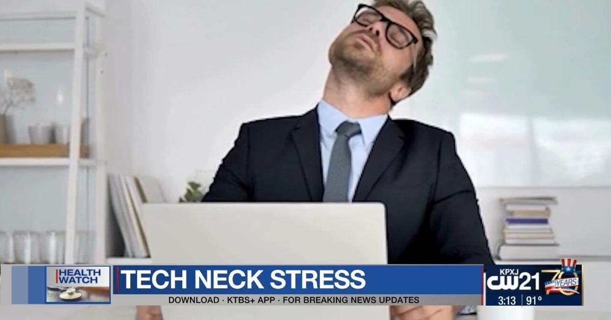 ‘Tech neck’ pain on the rise from poor posture and screen time