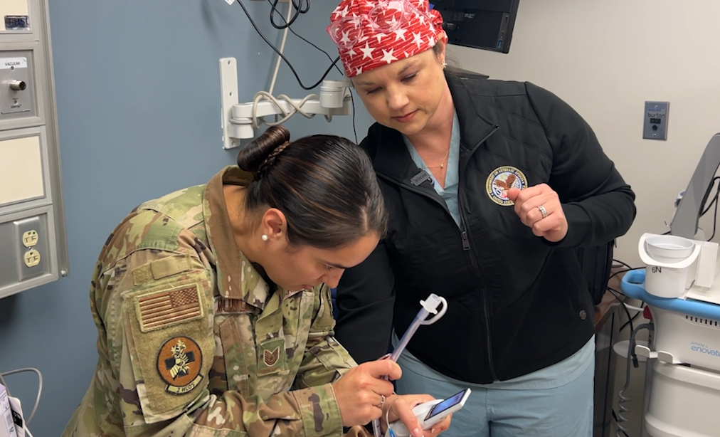 ktbs.com - Shannon Brinias - Barksdale medics get hands-on training at Overton Brooks VA Medical Center