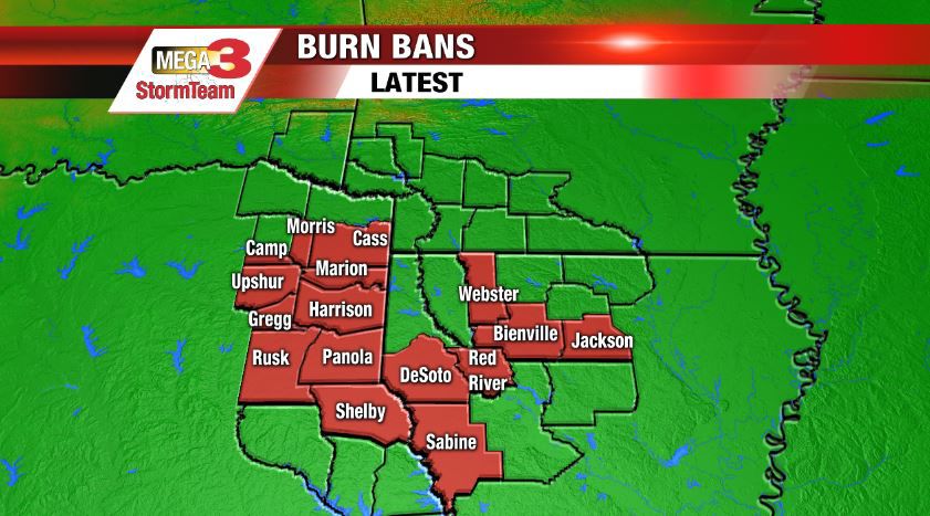 Latest Drought And Burn Bans | StormTeam 3 Weather | Ktbs.com