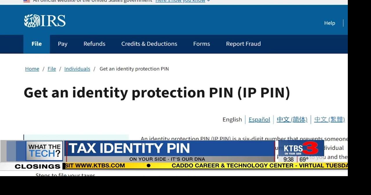 What the Tech: Tax identity pin | Community | ktbs.com