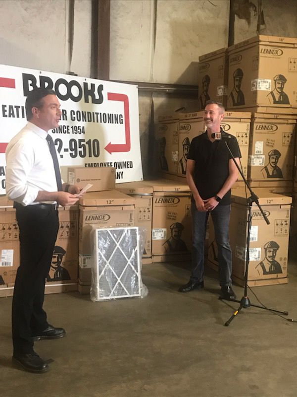 First Cup with First News Brooks Heating & Air Conditioning