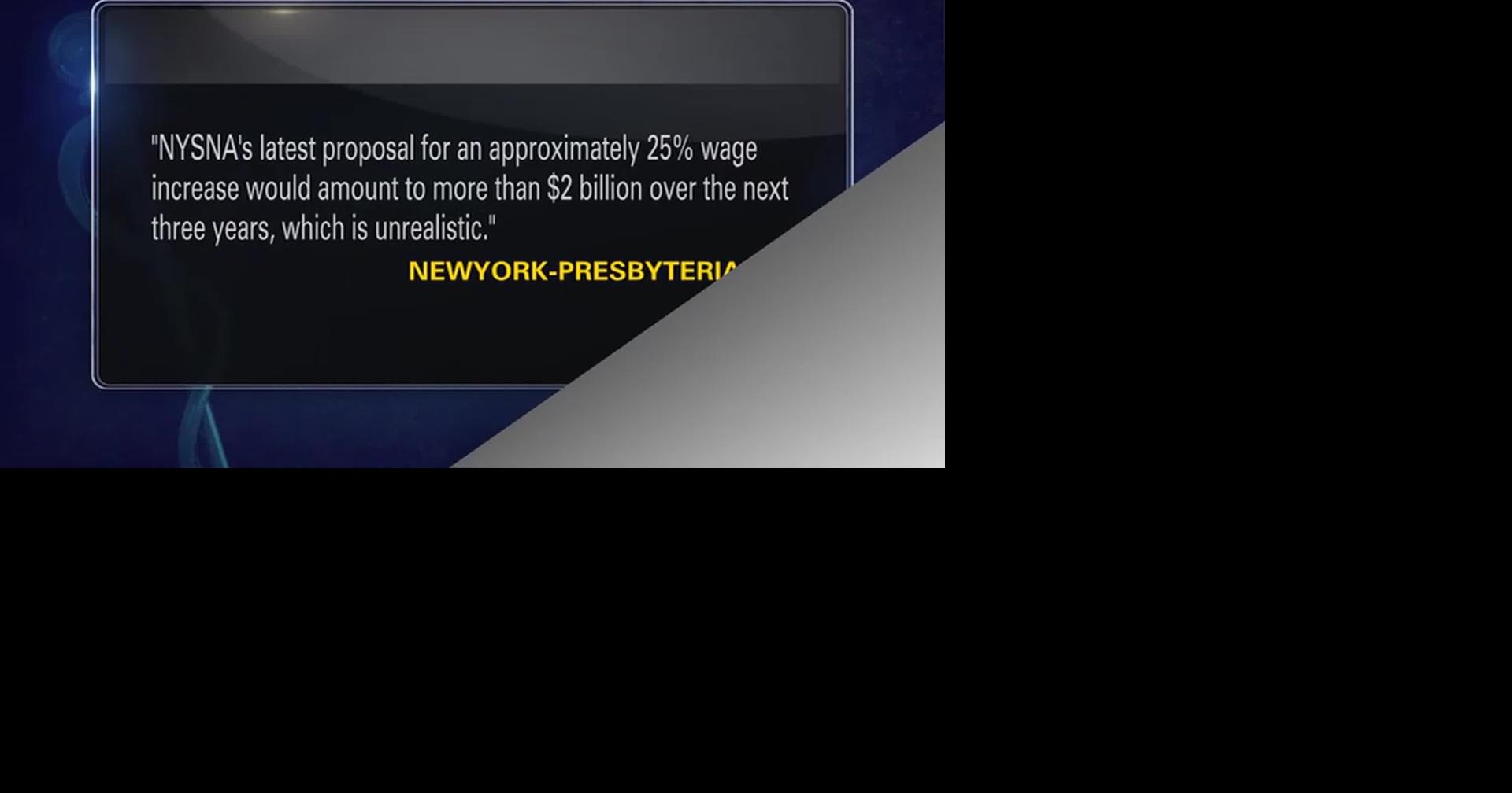 THOUSANDS OF NURSES ON STRIKE IN NEW YORK CITY