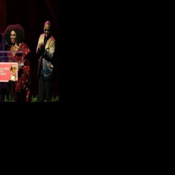 Members of Fela Kuti's family received the posthumous award at the Los Angeles ceremony