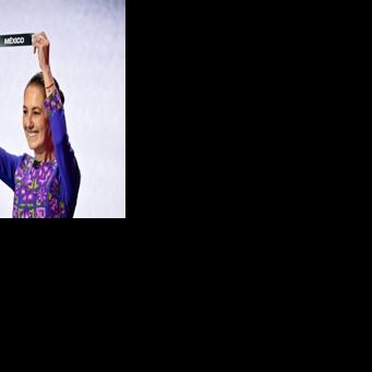 Mexico's President Claudia Sheinbaum wore purple -- a color denoting power and women's resistance -- for her first face-to-face meeting with her US and Canadian counterparts