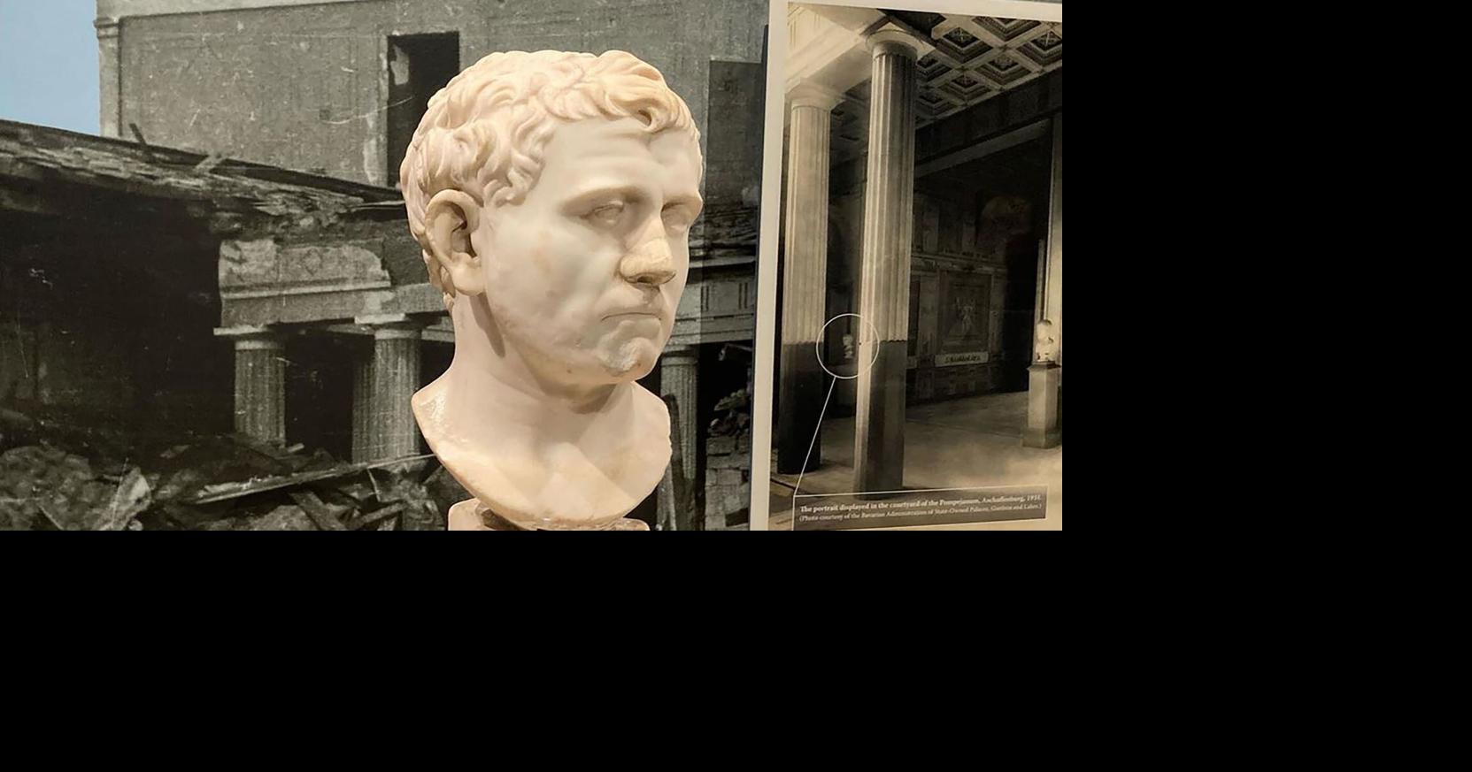 An ancient Roman bust purchased for 34.99 at Texas Goodwill is headed
