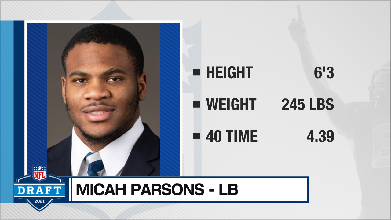 The Dallas Cowboys select LB Micah Parsons at No. 12