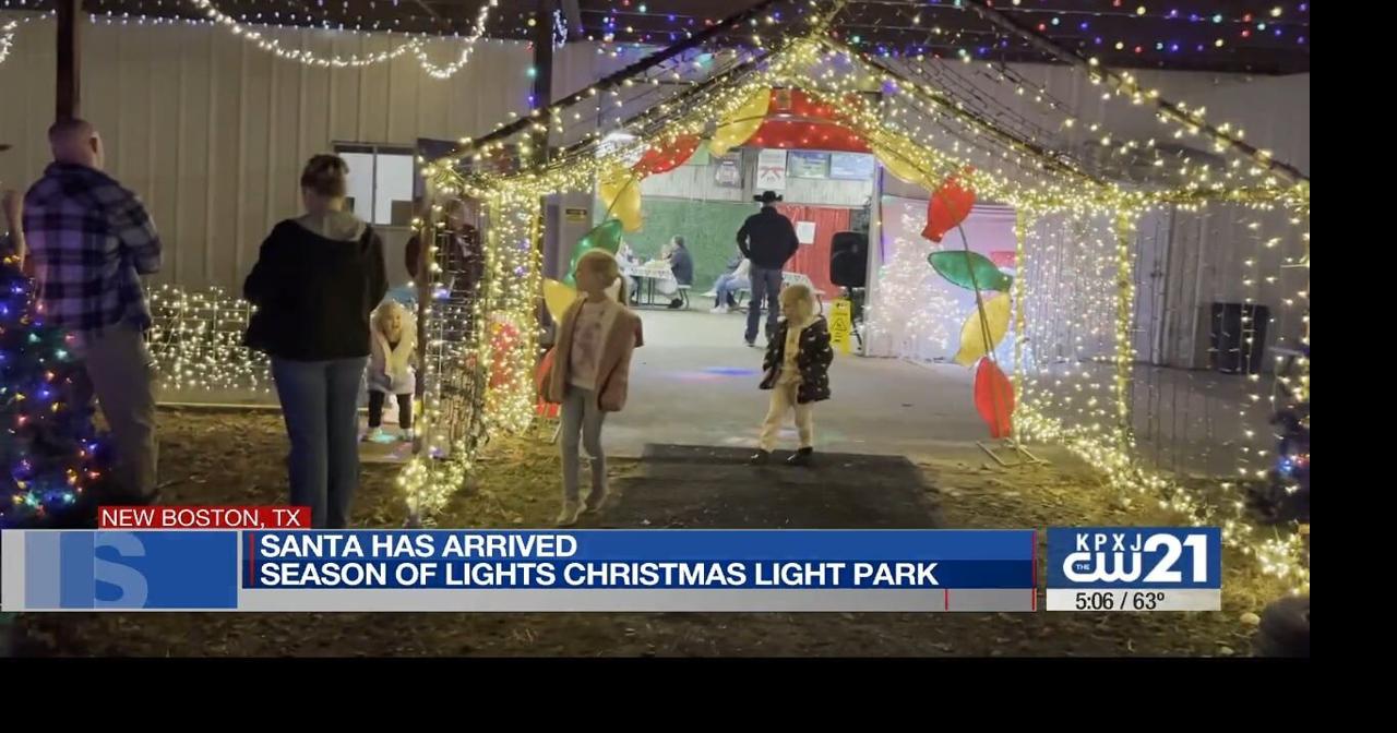 Santa arrives to Season of Lights Christmas Light Park Spirit of