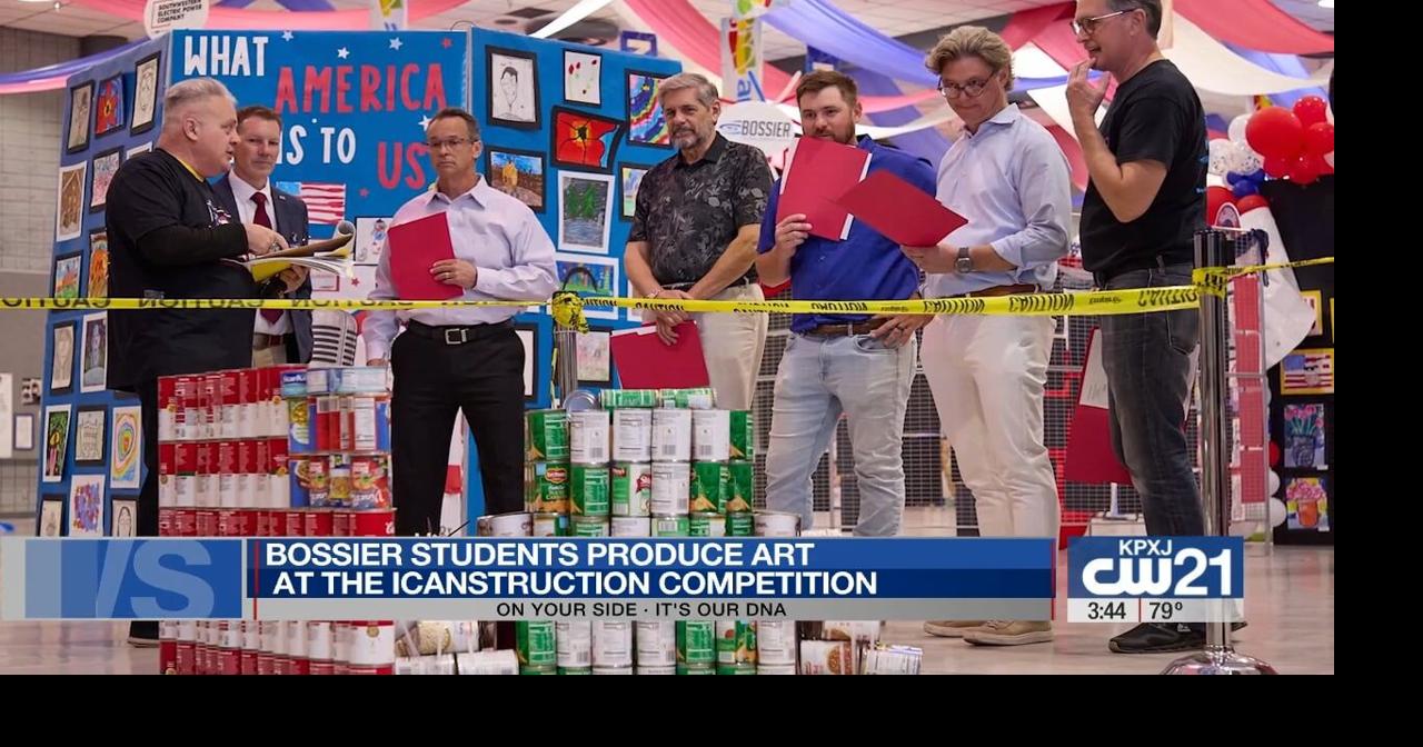 Bossier students build canned-goods structures in iCANstruction ...