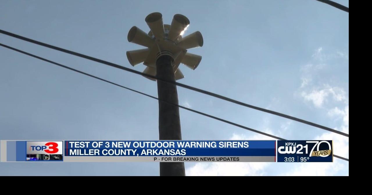 Miller County adds new outdoor warning sirens | Texarkana | ktbs.com