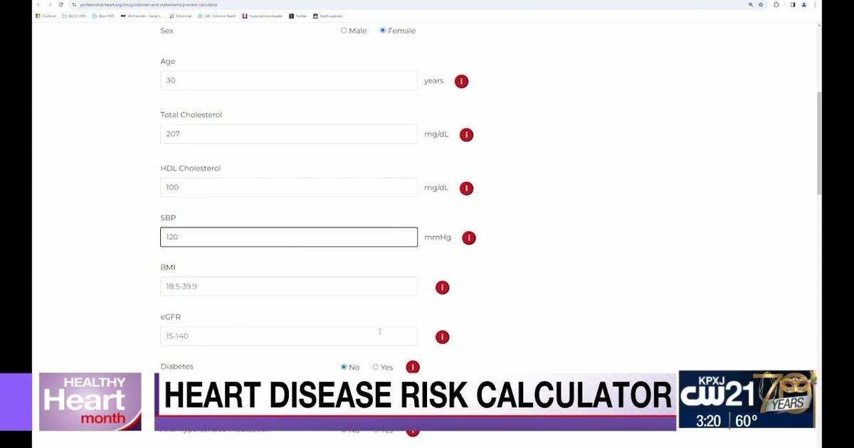 Cardiac Risk Estimation Online calculators to help estimate your 10-year risk of heart disease ...