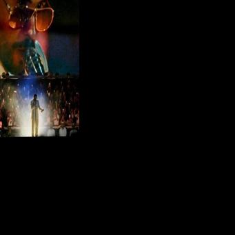 Puerto Rico's Bad Bunny performs during his 'Debi tirar mas fotos' world tour in Medellin, Colombia