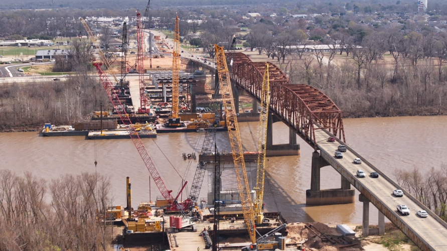 Road closures planned as Jimmie Davis Bridge construction continues ...