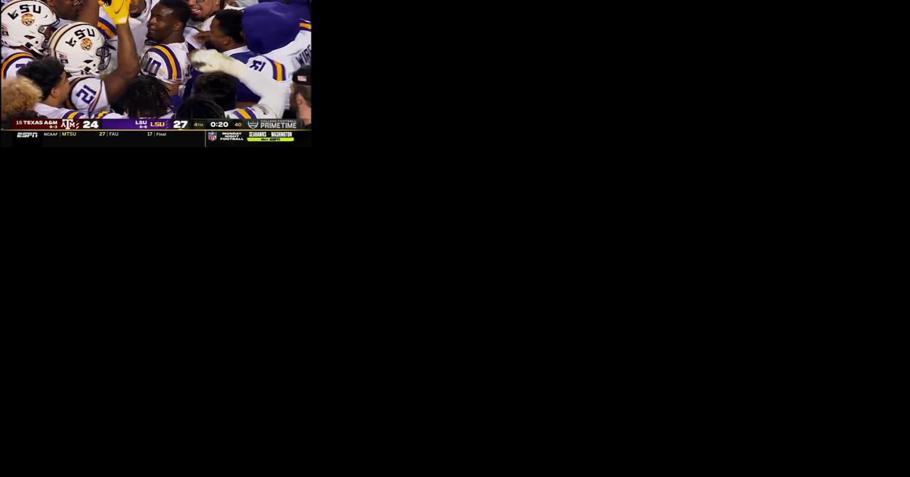 Jenkins' late TD lifts LSU past No. 14 Texas A&M, 27-24 - Vimarsana News