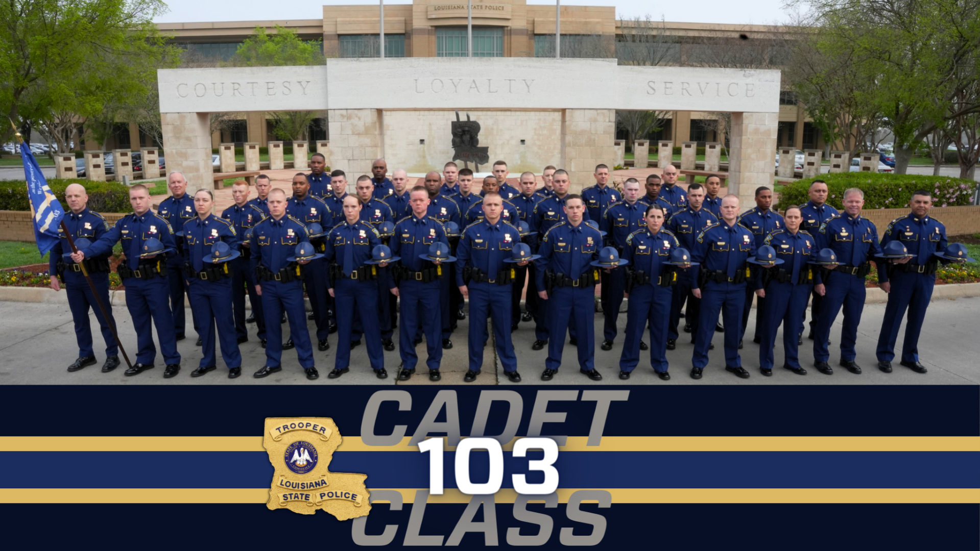 Louisiana State Police Welcomes 33 New Troopers As Cadet Class 103 ...