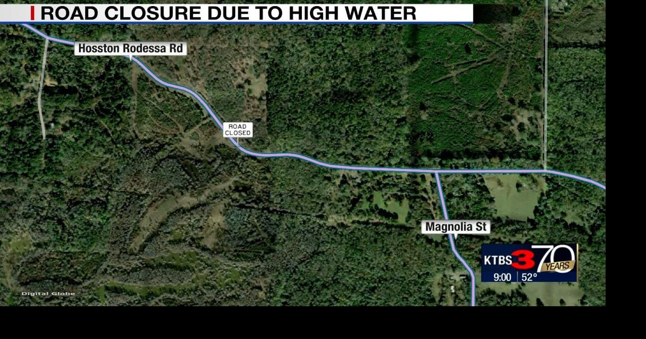 Road closure in Caddo Parish due to high water | News | ktbs.com